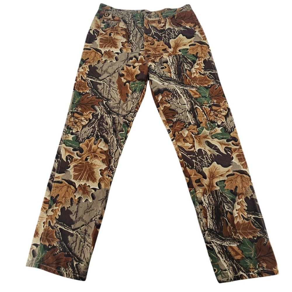 Wrangler Rugged Wear Advantage Camo Pants 38x32 USA Made Cotton Hunting 35006CF